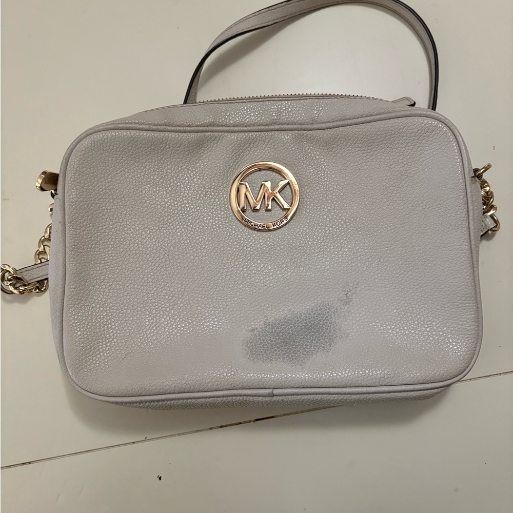 Michael Kors Off-White Shoulder Bag - USED